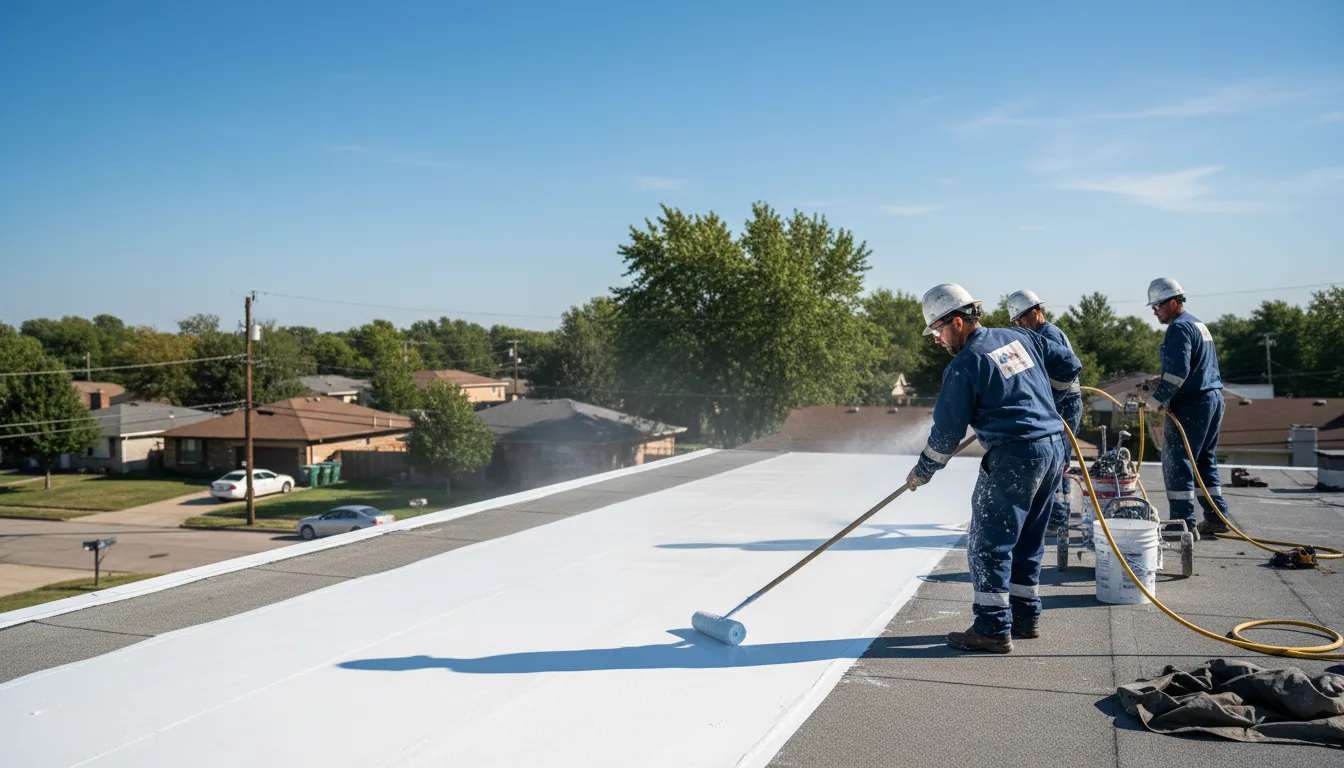 Commercial roof coating in Makinen, MN near me
